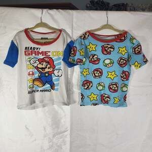 AME Super Mario Boys Pajama Tops Set of 2 Size 8